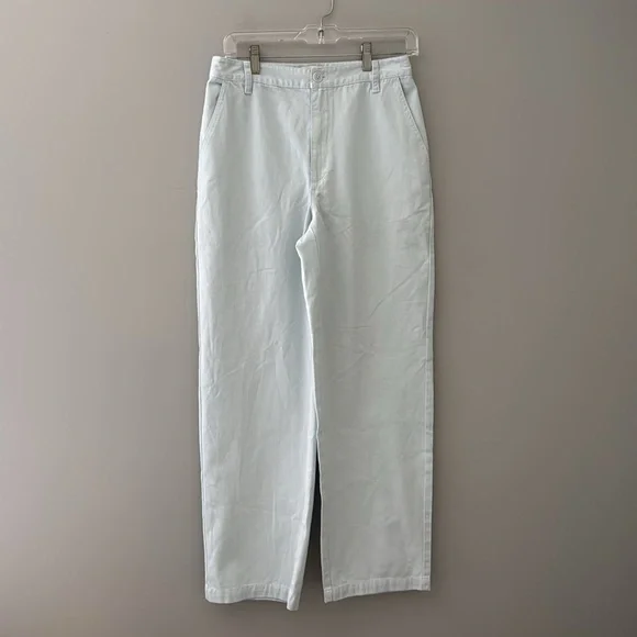 Aritzia Sun•deh Sundays Best Jaden Pant Chino in Lt Blue 6 - Picture 10 of 13